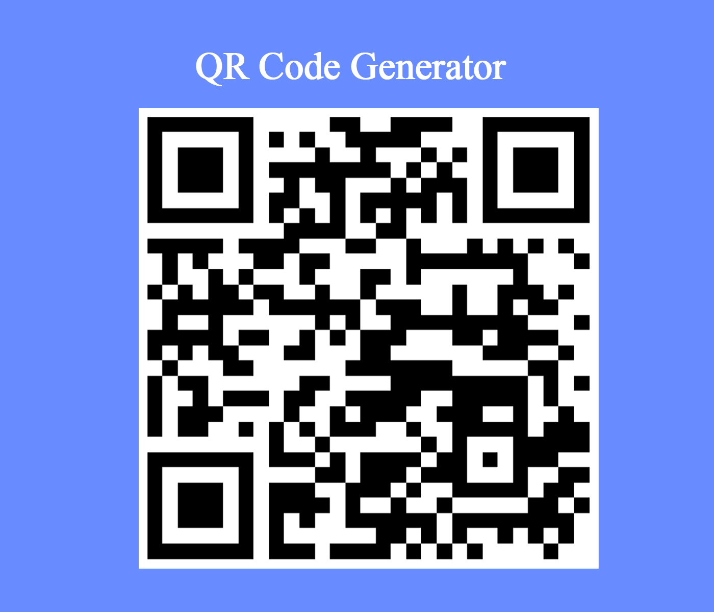 QR Code Generator